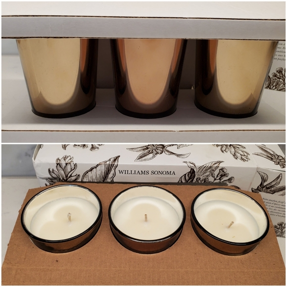 Williams Sonoma Frosted Gingerbread Candle Set NEW - Picture 3 of 4